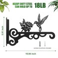 thumbnail image 3 of Colgador de decoración de pared para interiores y exteriores, colgador de plantas en maceta, soporte colgante para pájaros, decoración del hogar y exteriores, 3 of 7