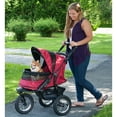 thumbnail image 4 of Pet Gear Lightweight No Zip Dog Jogging Stroller up to 75 Pounds, Rugged Red, 4 of 6