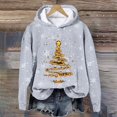 thumbnail image 2 of Futezty Christmas Sweatshirts for Women Novelty Funny Santa Xmas Tree Graphic Pullover Tops Loose Casual Fleece Shirts, 2 of 4