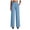 Blue, variant on Pants Women Casual Wide Leg Work Slacks Stretchy Straight High Waisted Trousers Size Business Clothes Coffee XXXL