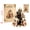 B, variant on Halloween Ghost Patchwork Kit DIY Sewing Fabric Craft Set for Spooky Holiday Decorations 1 Count