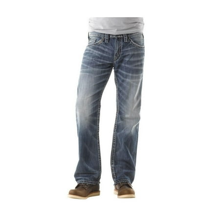 Silver Jeans Co. Men's Zac Relaxed Fit Straight Leg Jeans, Light Indigo ...