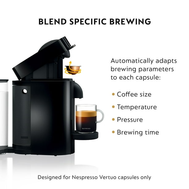 Nespresso Vertuo Plus and Espresso Maker by De'Longhi, Black - Walmart.com