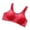 Red, variant on Women's Plus Size Strapless Bra Comfortable Support No Steel Rims Adjustable Seamless Underwire Lingerie