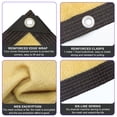 thumbnail image 6 of Sinkoo 95% Sun Shade Cloth, 6.5x6.5Ft, Outdoors Sunshade Shade Fabric Privacy Screen with Grommets for Outdoor Patio Garden Camping Fishing, Beige, 6 of 7