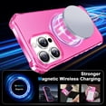 thumbnail image 4 of ELEHOLD Case for iPhone 14 Pro Max, Shockproof Magnetic Matte Case with Wireless Charging Support,Rose, 4 of 6