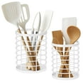 thumbnail image 1 of Mimifly Organizadores de Utensilios de Cocina con Escurridor de Metal - Paquete de 2, 1 of 5