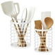 thumbnail image 1 of Mimifly Organizadores de Utensilios de Cocina con Escurridor de Metal - Paquete de 2, 1 of 5