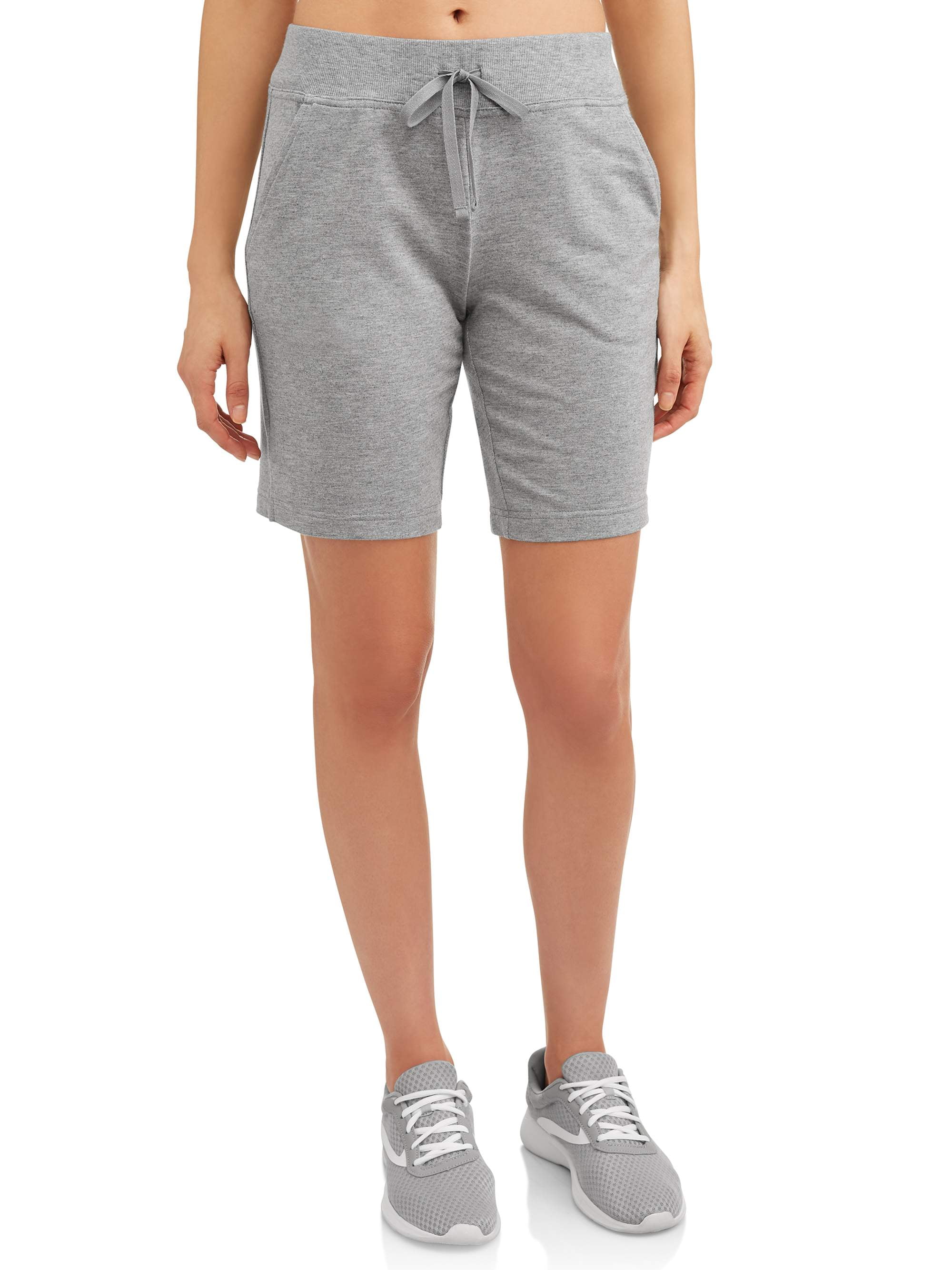 Athletic Works - Women's Athleisure French Terry Bermuda Shorts ...