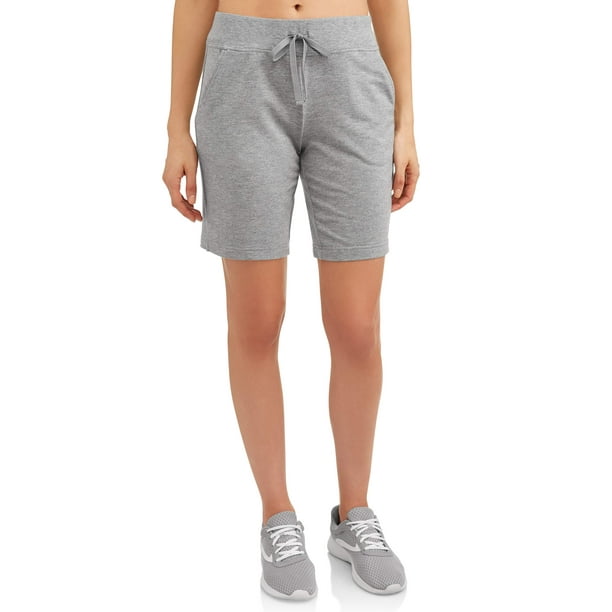 Athletic Works Women's Athleisure French Terry Bermuda Shorts