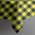 thumbnail image 5 of Yellow Black Checkerboard Checkered Pattern Square Tablecloth,Waterproof Square Table Cover,Wipeable Spillproof Washable Table Cover for Home Kitchen Party Decor 52"x52"(132x132cm), 5 of 6