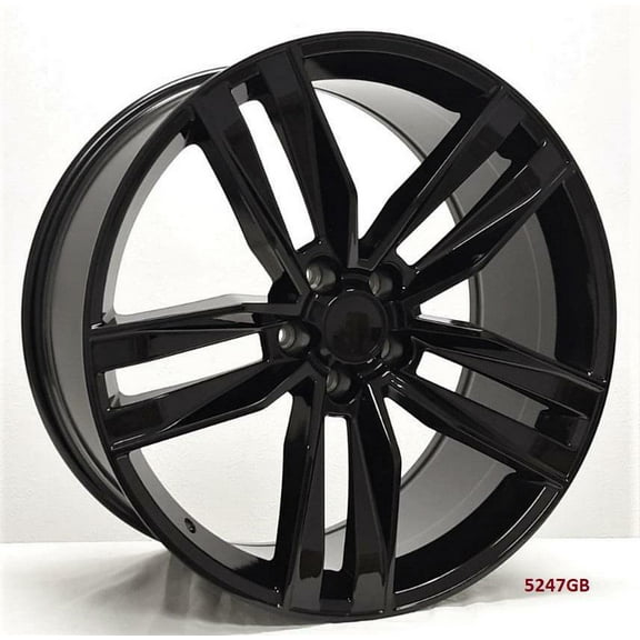 22" WHEELS FOR CHEVY CAMARO LS, LT, SS 2010-15 (staggered 22x8.5/10") 5x120