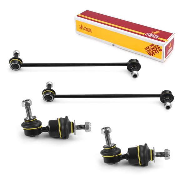 Metrix Premium Chassis Parts - 4 PC Front & Rear Sway Bar Stabilizer End Link Kit Fits 10-13 Mazda 3 Sport, 10-13 3, 07-13 Volvo C30, 06-13 C70, 04-11 S40, 05-11 V50, K80880, K80867