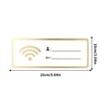 thumbnail image 4 of Herramientas y mejoras para el hogar, estilo moderno, fácil de instalar, placas de contraseña WiFi acrílicas con parte posterior adhesiva, tarjetas de contraseña de red inalámbrica, 4 of 8