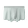 thumbnail image 2 of tasrioml Men Boxer Underwear Mid-rise Solid Color Ice Silk Shorts Briefs Ultra Thin Breathable Seamless Summer Panties, 2 of 8