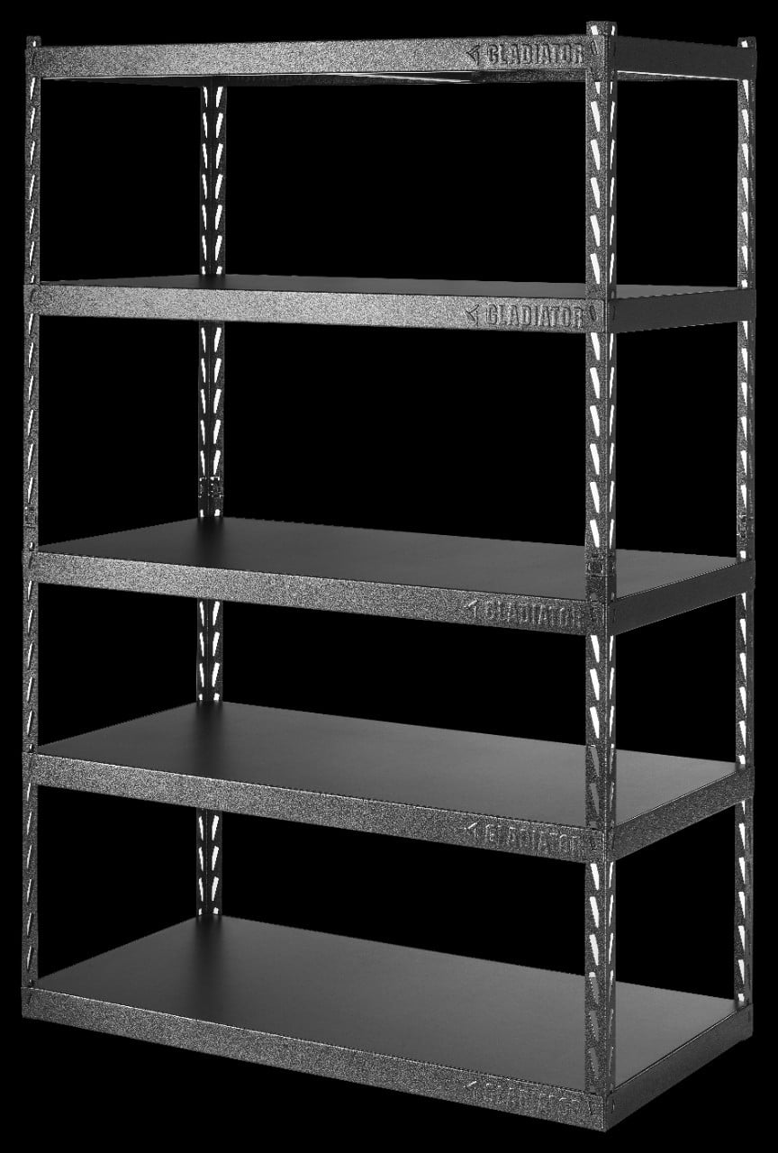 GLADIATOR 48" WIDE EZ CONNECT RACK WITH FIVE 24" DEEP SHELVES