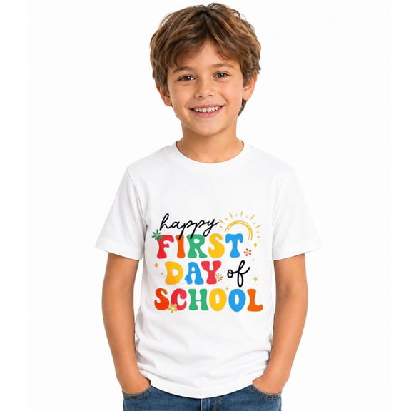 First Day of School Shirt Women Happy to See Your Face Shirt Cute Gift Funny Teach Graphic Tees