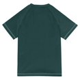 thumbnail image 6 of FORMRS Boys Rash Guard Short Sleeves Swim Shirt Quick Dry UPF 50+ Sun Protection, Sizes 3-12T, Flamingo Leaves Pattern, 6 of 6