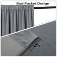 thumbnail image 2 of Haperlare 42"W x 63"L Velvet Curtains Room Darkening Soft Luxury Drapes Home Decor for Bedroom Curtain Privacy Protect for Party Dining Room, Gray, 2 Panels, 2 of 8