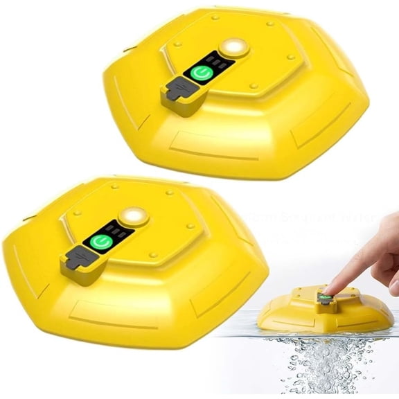 IPX7 Floating Rechargeable Live Bait Aerator, Portable Bubbler for Minnow Bucket & Livewell, Ultra-Quiet Oxygen Pump for Fishing Trips & Fish Tank (2 Pcs) (K)