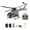 Gray / 2 Battery, variant on RC ERA C186S BO105 1/48 Scale 6CH RC Helicopter 6 Axis Gyro Brushless Motor Flybarless Aircraft with Optical Flow Positioning and Upgraded Transmitter RTF for Beginner( Gray / 1 Battery )