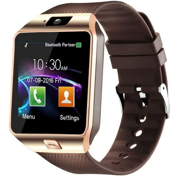 Realistisch Gouverneur Elektrisch Bluetooth Smart Watch Touch Screen with SIM Card TF/SD Card Slot, Pedometer  Activity Tracker for iPhone Android Phones Samsung Huawei - Walmart.com