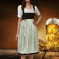 thumbnail image 2 of Landzoo One German Oktoberfest Women's Laced Half Apron Clothes Bavarian Traditional Dirndl Style Waist Tied Adjustable Party Outfit Soft Stylish Basic Clothes, 2 of 8