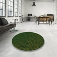 thumbnail image 4 of Ahgly Company Machine Washable Indoor Round Transitional Midnight Gray Area Rugs, 7' Round, 4 of 7