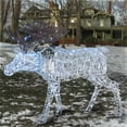 thumbnail image 3 of National Tree Company 50 in. Pre-Lit Moose, Red and Cool White Lights, LED, Twinkling, Indoor or Outdoor Use., 3 of 4