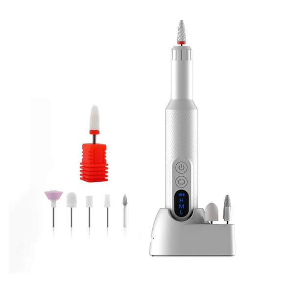 Wireless Nail Drill Machine, 18000 RPM Electric Manicure Machine, Portable Nail Lathe Milling Cutter For Manicure Pedicure Salon