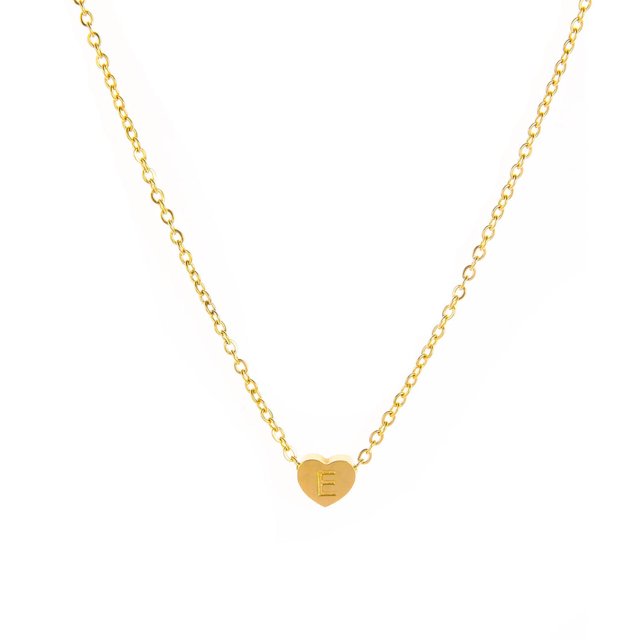 Collar con 26 letras, collar con colgante femenino, collar con letras a la moda Wmkox8yi sjalhkljlk6145