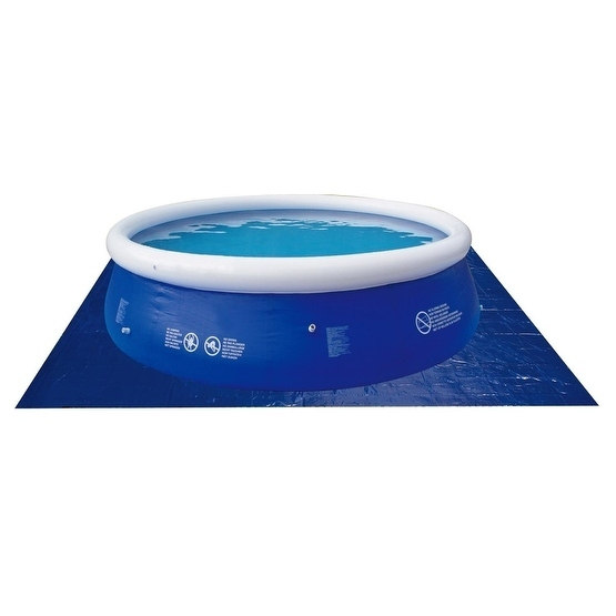 9' Square Blue Swimming Pool Ground Cloth