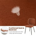 thumbnail image 6 of Gymax Set of 4 Fabric Armless Kitchen Dining Chair Padded Modern Accent Chair Orange, 6 of 9