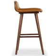 thumbnail image 4 of Safavieh Tazmyn Wood and Leather  Counterstool in Brown / Walnut, 4 of 13