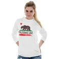 thumbnail image 2 of Flag Long Sleeve Tees Shirts T-Shirts CA Love Bear California Vacation Souvenir, 2 of 6