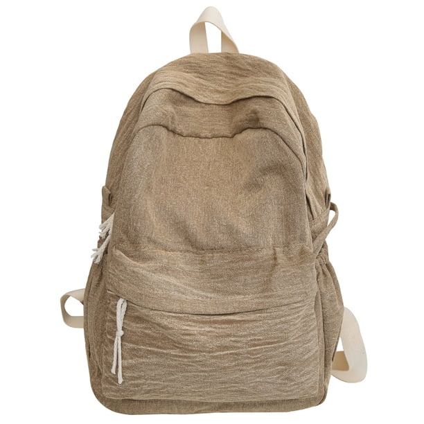Mochila escolar informal multifunción para estudiantes gran capacidad con correa ajustable mezclilla color sólido