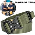 thumbnail image 3 of A universal belt for both men and women, 1.5 inches wide and 47.24 inches long, equipped with a quick-release metal buckle, suitable for work, hiking and camping., 3 of 6
