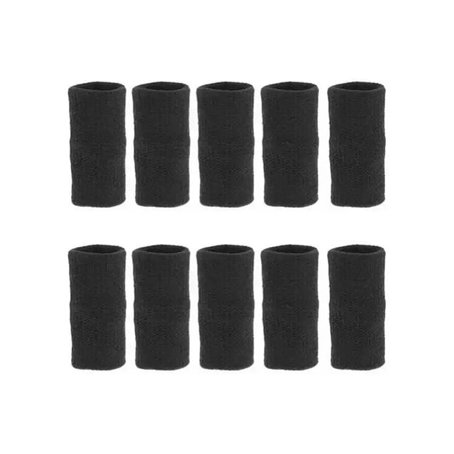 Advancent 10 unids/set manga de nudillos portátil mano izquierda derecha elástico transpirable nudillos Brace Protector guantes de protección equipo Bádminton Negro Advancent OD028317-06