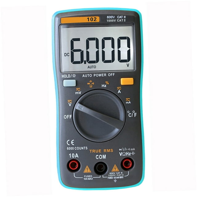 Richmeters Rm102 Rms Verdadero Multifuncional Lcd Multímetro Digital Dmm Dc Ac Tensión Corr Tomshoo tipo 2