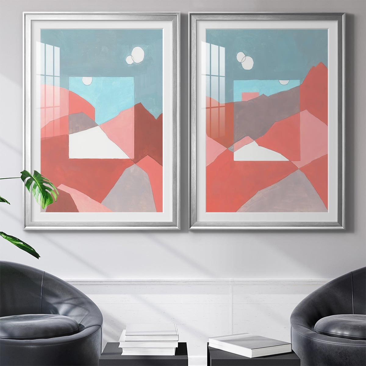 Wexford Home Desert Dreamscape I Premium Framed Print, 18.5" x 24.5" - Ready to Hang, Silver (Set of 2)