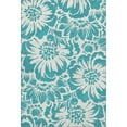 thumbnail image 2 of Addison Rugs Mayfield Washable Transitional Floral Teal Rectangle Rug, 8' x 10', 2 of 6