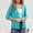 F-205Mint Green, variant on ZHOGXU Women's Cardigan 3/4 Sleeve Open Front Solid Color Knit Lightweight Comfortable Stylish Coat Jacket For Casual Daily Wear Black L