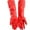Red, variant on Latex Dishwashing Gloves Dusknt Gloves Reusable Household Gloves Rubber Dishwashing Gloves Extra Thick Long Sleeves Kitchen Cleaning Working Painting Gardening Pet