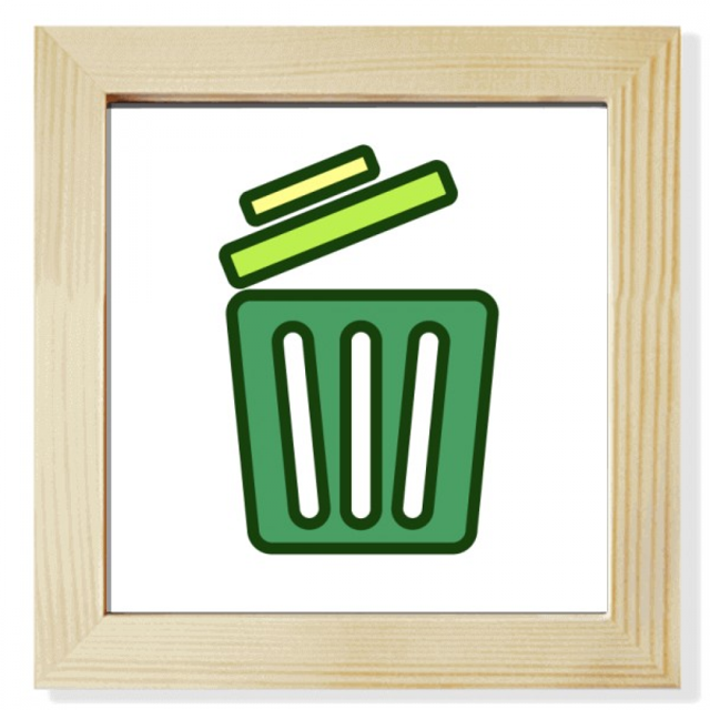 Patrón del contenedor de basura Pantalla de escritorio de pared de fotograma cuadrado