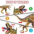 thumbnail image 4 of ArtCreativity Ejection Dinosaur Gun, Light Up Dinosaur Toy Blaster with 20 Bullets and Roaring Sound for Boys and Girls, Best for Kids 3+, 4 of 7