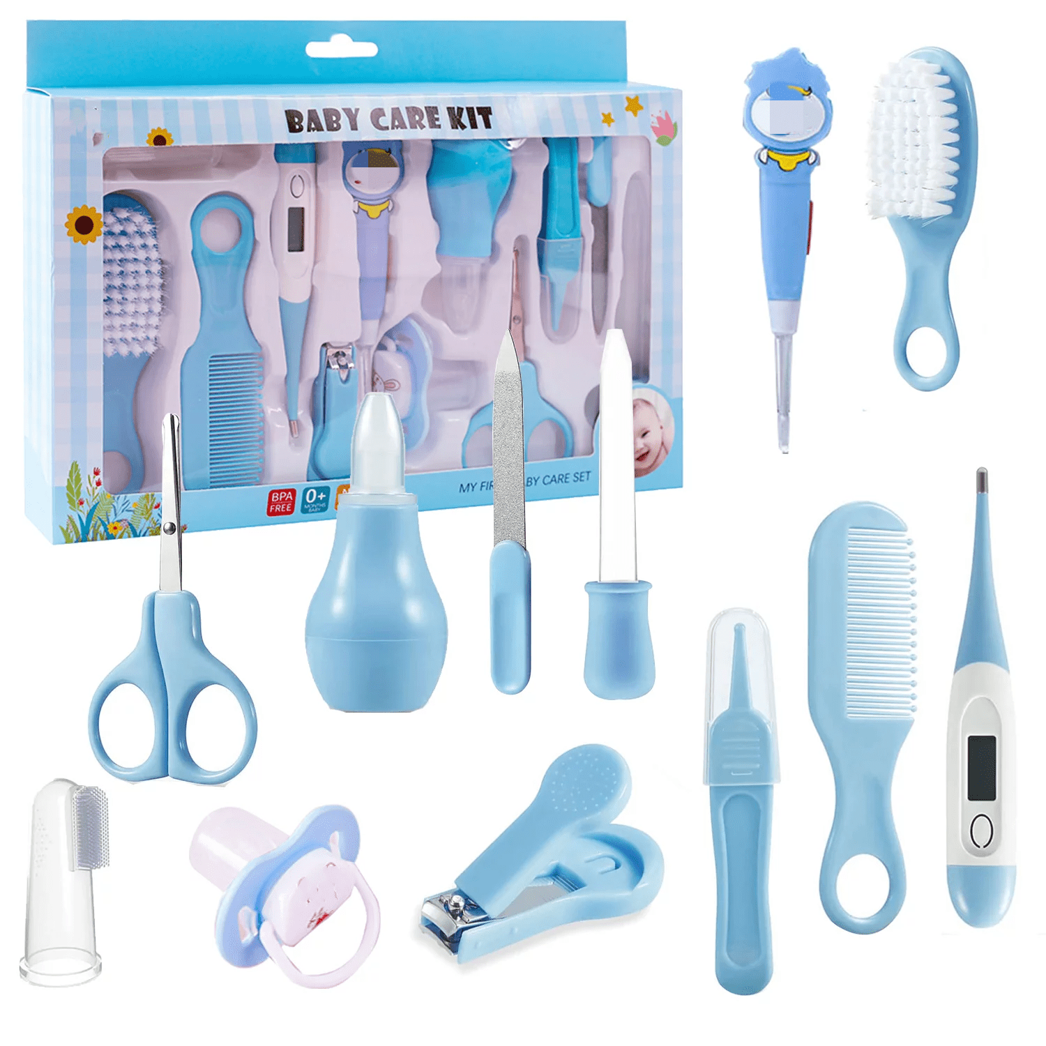 Baby Grooming Kit, 12 in 1 Topboutique Protable Newborn Nursery Health