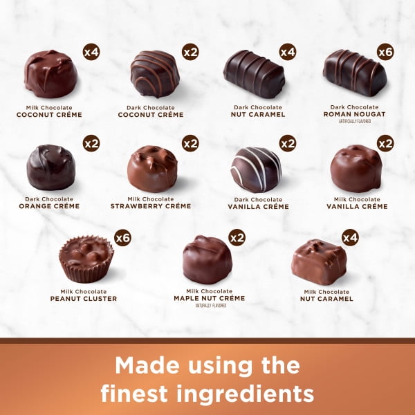 RUSSELL STOVER Assorted Milk & Dark Chocolate Gift Box, 48 oz. (84 pieces)