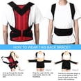 thumbnail image 4 of Correction Belt Open Shoulder Black+Red Posture Correction Belt Relieve Back Pain For Woman Man Children Unisex Adults ANGGREK Otros, 4 of 8