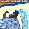 thumbnail image 4 of 17 Inch Lightweight Backpack,PVC Waterproof Oxford Fabric, Ergonomically Designed, with Large Capacity, Camouflage Print, 4 of 5