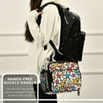 thumbnail image 6 of FORMRS Student Insulated Lunch Bag with Shoulder Strap Reusable Cooler Box for School, Colorful Stars, 6 of 9